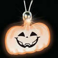 Light Up Pendant Necklace - Pumpkin - Amber